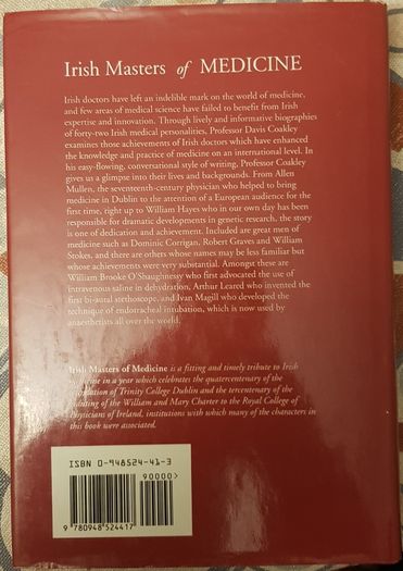 Irish Masters Of Medicine by Davis Coakley