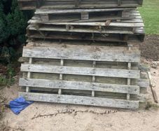 wooden pallets