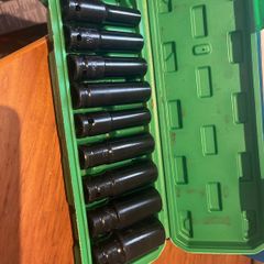 Deep Impact Socket Set 11PCS 1/2 Inch Socket Set 10mm-24mm with Extension Bar and Storage Case for Automotive DIY Repair