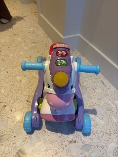 Rock and Ride Unicorn Baby Ride On Toy