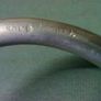 Large old nickel horse bit. Image 3