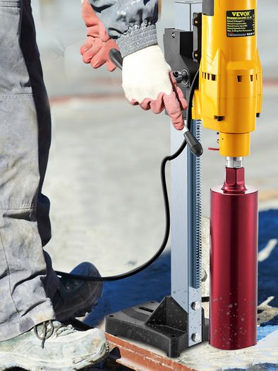 BRAND NEW 205mm Diamond Core Drill Rig 3980W Wet Dry Handheld Concrete Drilling Machine Kit W/ Bits and Spanner for Installing Pipes