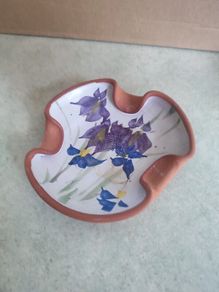 Judy Green Pottery Ashtray Or trinket dish.