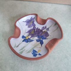 Judy Green Pottery Ashtray Or trinket dish.