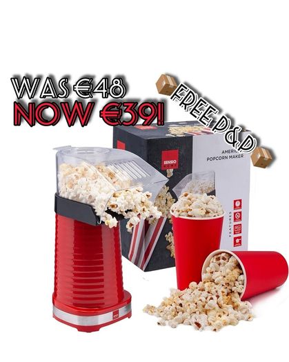 NEW SALE | Home Popcorn Maker 1200W | Gourmet Popcorn Machine | Best Air Popcorn Popper