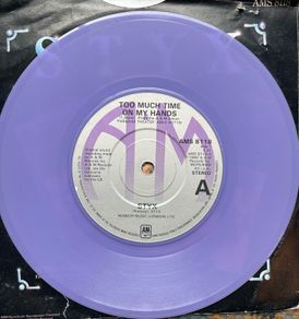 STYX Limited Edition purple vinyl too much time on my hands 7" in vg+ condition