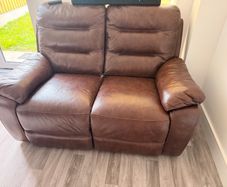 Recliner leather sofas