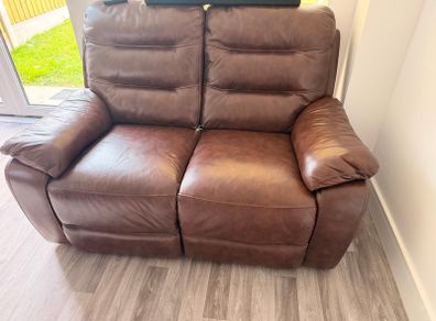 Recliner leather sofas