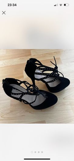 black heels