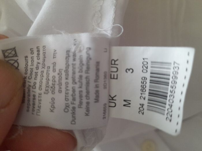 mans river island white textured shirt