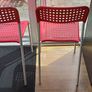 2 IKEA Adde chairs in red Image 2