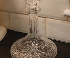 Beautiful Crystal Ships Decanter