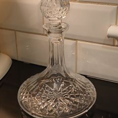 Beautiful Crystal Ships Decanter