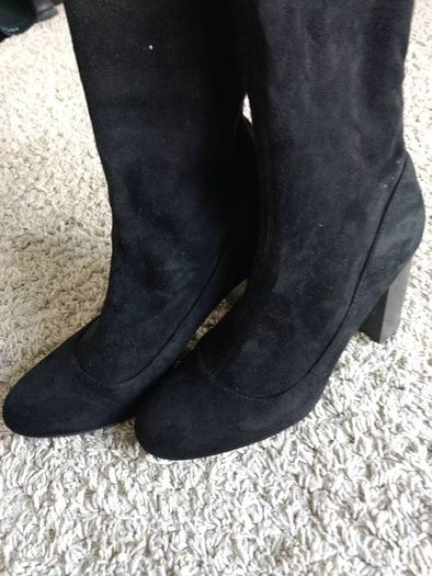 Faith knee-high suedette boots