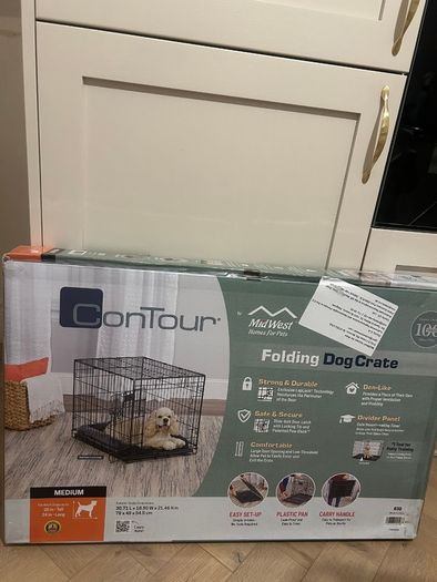 Petmania medium Contour Single Door Dog Crate - new