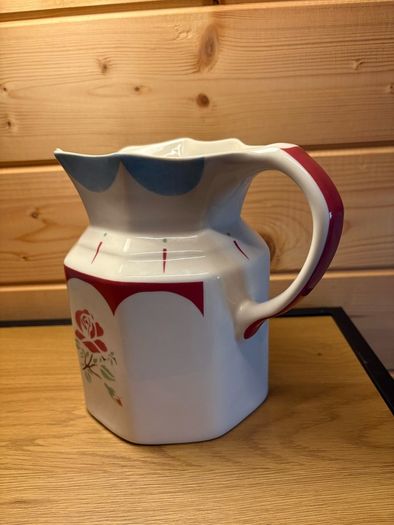 Pristine Vintage Johnson Brothers "Farmhouse Chic" Ceramic Rose Pitcher