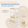 Learning tower for children from 1 year with height adjustable platform made of wood Image 6