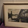 1955 Lithograph by Bernard Buffet "Bords De Marne" Framed Image 6
