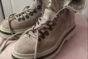 boots aloe beige suede ankle boots size 39