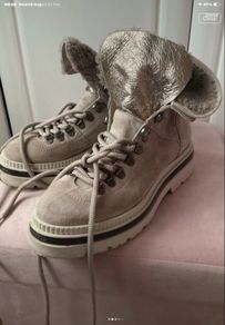 boots aloe beige suede ankle boots size 39