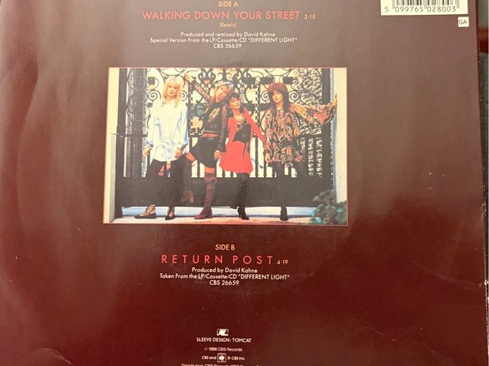 The Bangles Walking Down Your Street  BANGS G1 Special Fold Out Edition