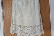 M&amp;S Indigo Cream Skirt.  S.16.   B.N.W.T