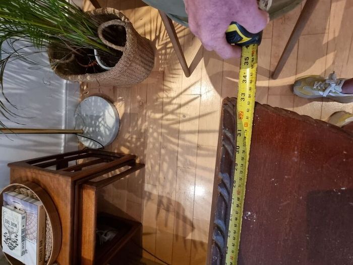 Vintage Magohany Demi Lune Hall Table