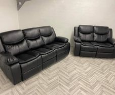 Valarie Manual Leather Recliner Sofa Sets
