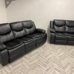 Valarie Manual Leather Recliner Sofa Sets