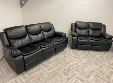 Valarie Manual Leather Recliner Sofa Sets