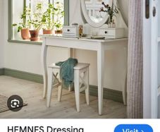 Dressing table & stool - 'Hemnes' from IKEA