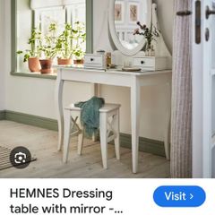 Dressing table & stool - 'Hemnes' from IKEA