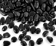 Black aquarium gravel