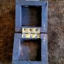 Vintage brass/wood jewellery box Image 2