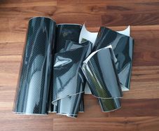 6D Carbon Fibre Sticker 300 x 30 cm Waterproof Car Sticker