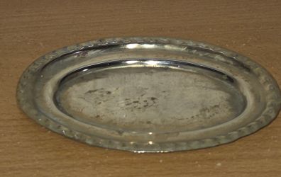 Vintage oval brass trinket Dish