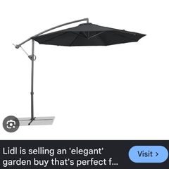 Lidl Cantilever sun parasol