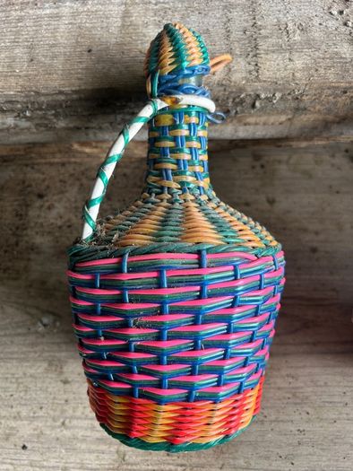 Antique French glass bottles