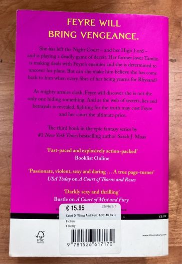 A Court Of Wings And Ruin by Sarah J Maas