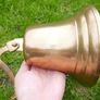 Vintage big Maritime Brass Ship Bell with Wall Mounted Image 3
