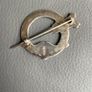 vintage tara brooch silver and gold Image 3