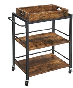Serving Trolley with Removable Tray - Free Delivery Nationwide