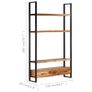 Highboard 118x30x200 cm Solid Acacia Wood Image 5