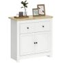 Sideboard with ample storage, Sideboard with Soft-Close doors, 2 Drawers, Adjustable Shelf, White Image 3