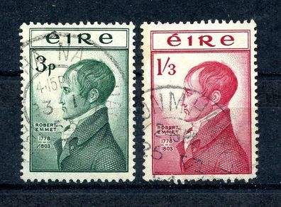 Ireland 1953 Scott # 149-150 150th Anniversary of the Death of Robert Emmet Complete Set : Fine Used - FREE POSTAGE