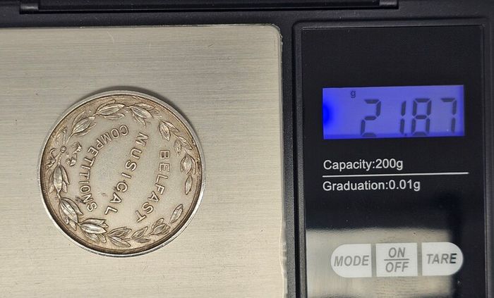 Belfast Musical Competition Sterling Silver Medal