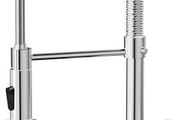 Kitchen Tap 360 with 2 Spray Mode Spring Kitchen Sink Mixer Taps with Pull Out Spray, Commercial Faucet Single Handle Lever, High Arc Swivel Cold and hot Fittings UK Standard