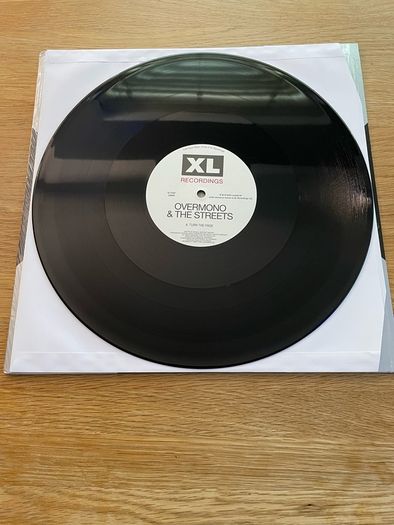 Overmono & The Streets - Turn The Page - 12" Single Sided Etched Vinyl - 2024 XL Recordings
