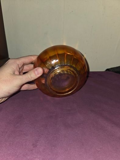 Antique Marigold Carnival Glass Bowl