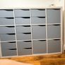 IKEA KALLAX Storage Unit with Grey Drawers & Doors + FREE EXTRAS Image 3